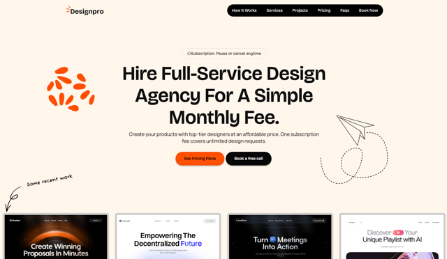 Designpro - React JS Productized Design Agency template - React & Next.js website template by themeocean