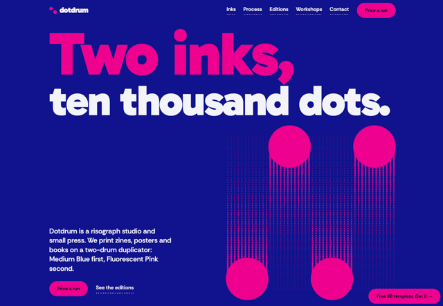 Print Studio Website Template for Claude Code: Free HTML Risograph Shop with Price Calculator and GSAP - free React & Next.js website template by 8B AI Website Builder