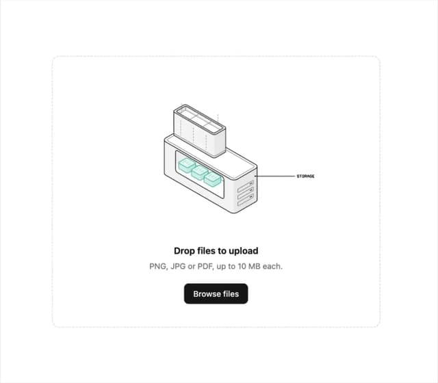 Illos Upload Dropzone — File Upload component for React & Tailwind by Naved