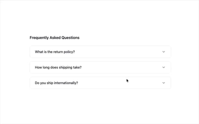 Collapsible — faq component component for React & Tailwind by Abraham