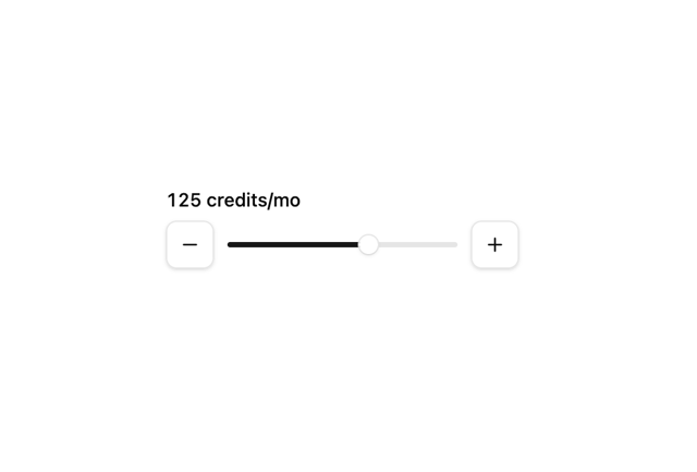 Increment Slider — Slider component for React & Tailwind by coss