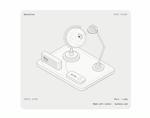Desk Globe — Globe component for React & Tailwind by aadilghani1