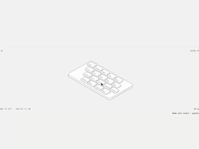 Isometric Sound Board — Audio component for React & Tailwind by aadilghani1