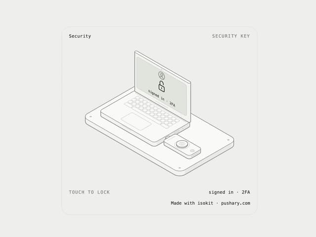 Security Key — SVG Animation component for React & Tailwind by aadilghani1