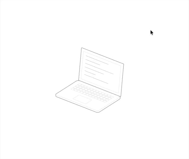 Isometric Laptop — Hover component for React & Tailwind by abhishek-mallick