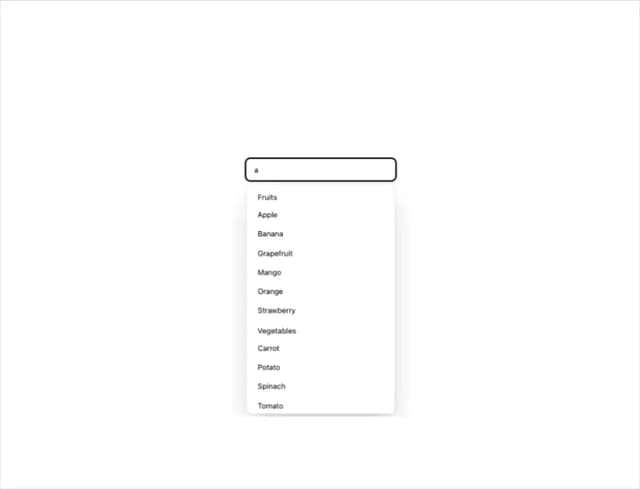 Autocomplete — Category component for React & Tailwind by appica-dev