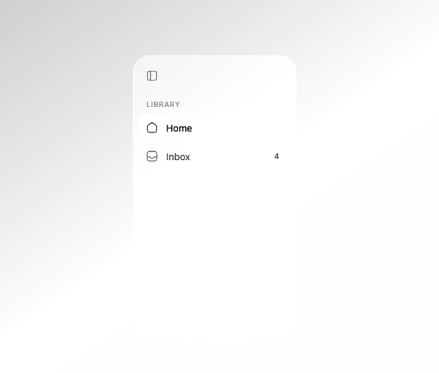 Glass Sidebar