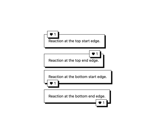 Conversation Bubble — Reaction component for React & Tailwind by enoughtools