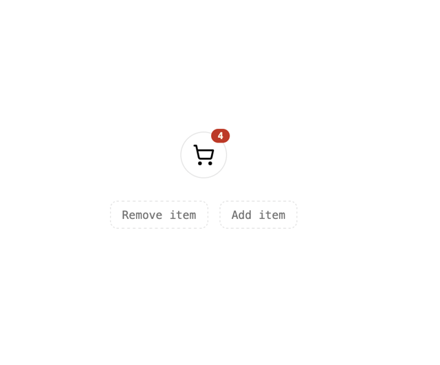 Cart Badge — Cart component for React & Tailwind by f0rextasy