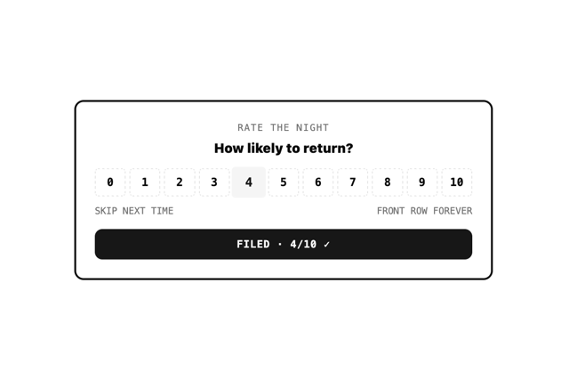 NPS Survey — Rating component for React & Tailwind by f0rextasy