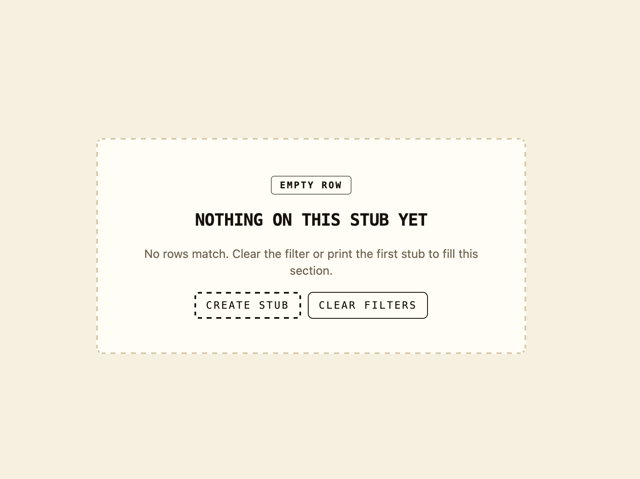Empty State Card