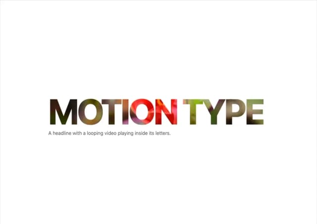 Video Text — Canvas component for React & Tailwind by hungduong-projects