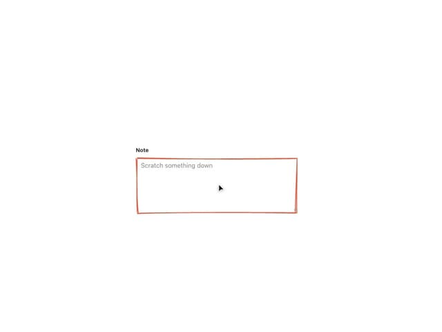 Sketch Textarea — Hand Drawn component for React & Tailwind by kanchanasw