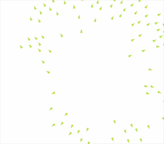 Boids Flock — Canvas component for React & Tailwind by klyv-ui
