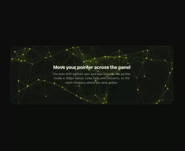 Klyv Particle Field — React component for Tailwind & Next.js by klyv-ui