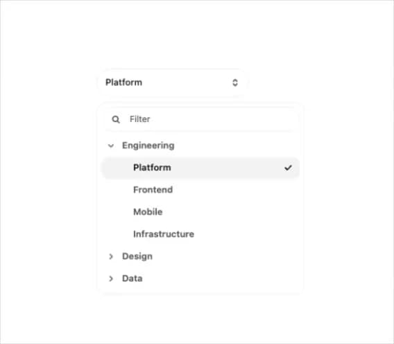 Tree Select — Combobox component for React & Tailwind by klyv-ui