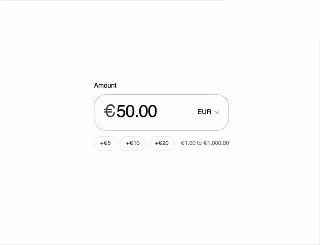 Money Input — Payment component for React & Tailwind by kuratlielia