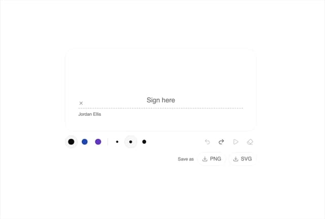 Signature Pad — Signature Pad component for React & Tailwind by kuratlielia