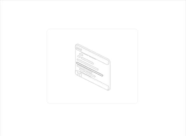 Hairline Terminal — Illustration component for React & Tailwind by lucasmarkes