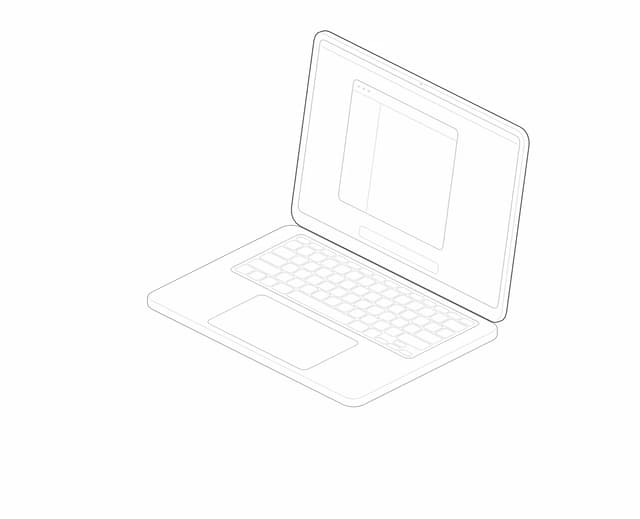 Laptop — Illustration component for React & Tailwind by lucasmarkes