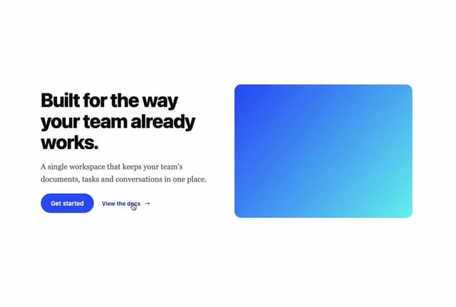 Hero Section — Media component for React & Tailwind by redrob-labs