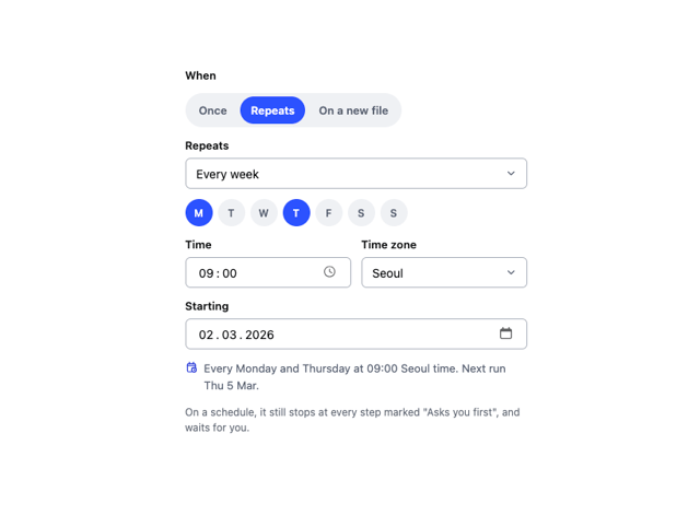 Schedule Picker — React component for Tailwind & Next.js by redrob-labs