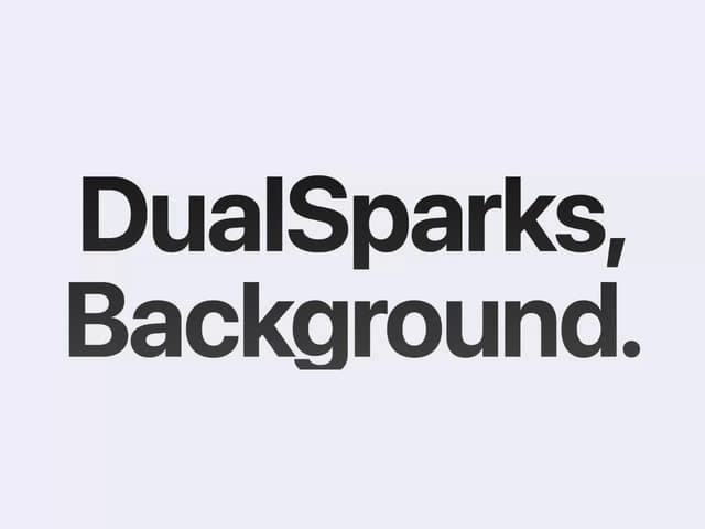 Dual Sparks — Decorative component for React & Tailwind by scrollxui