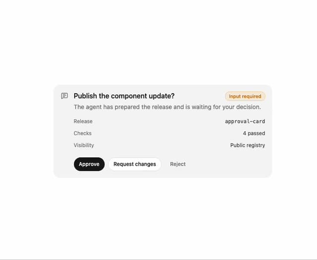 Approval Card — Review component for React & Tailwind by sidiora-labs