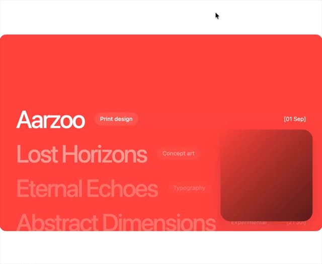 Color List — Scroll Area component for React & Tailwind by sidiora-labs