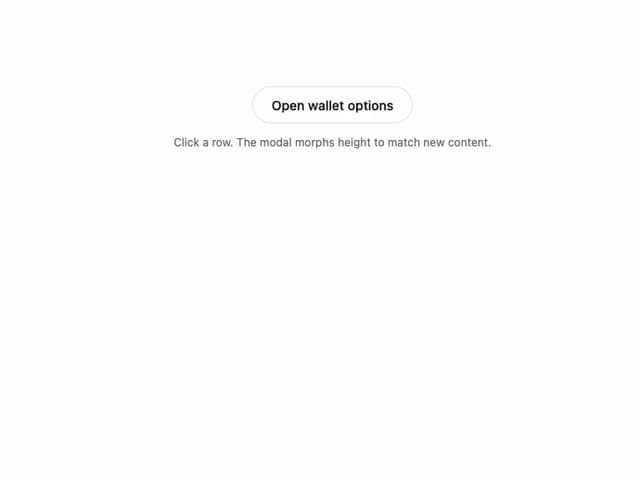 Morphing Modal