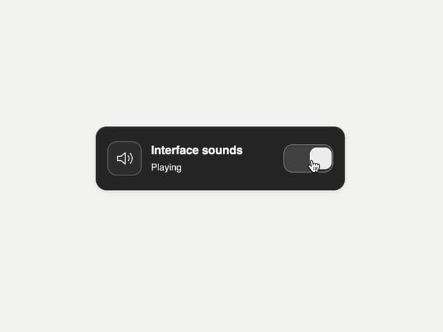 Matte Sound Toggle — React component for Tailwind & Next.js by sltowl