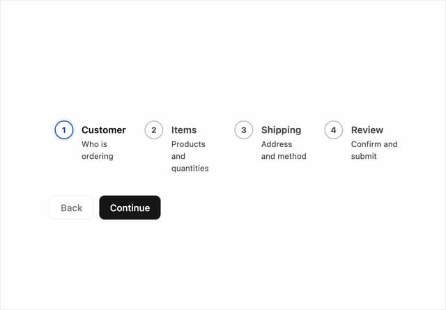 Stepper — accessibility component for React & Tailwind by sudharshanpanidev