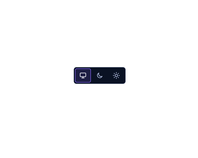 Theme Switch — Segmented Control component for React & Tailwind by zweiundeins