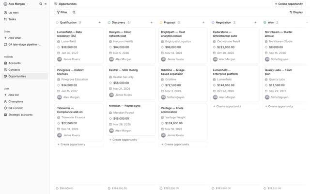 AI CRM dashboard - verified React & Next.js website template