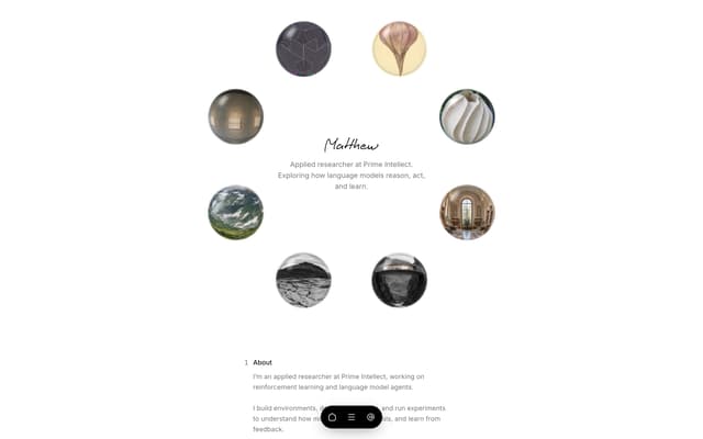 Glass portfolio - verified React & Next.js website template
