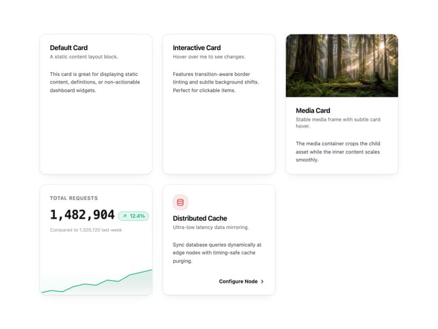 Card — Dashboard component for React & Tailwind by Wensity Labs