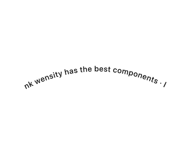 Text Path — SVG component for React & Tailwind by Wensity Labs