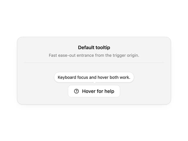 Tooltip — Tooltip component for React & Tailwind by Wensity Labs