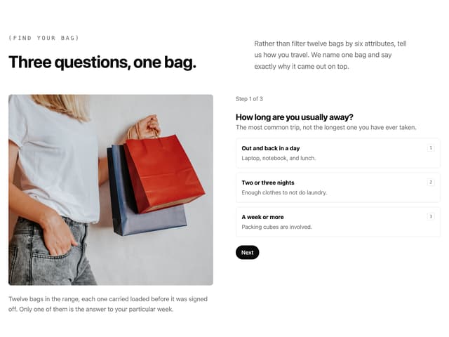 Product Finder Quiz — Quiz component for React & Tailwind by uğur sözen