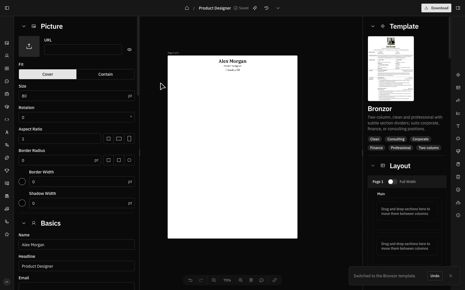 Reactive Resume: A customizable resume builder with live previews and reusable templates.