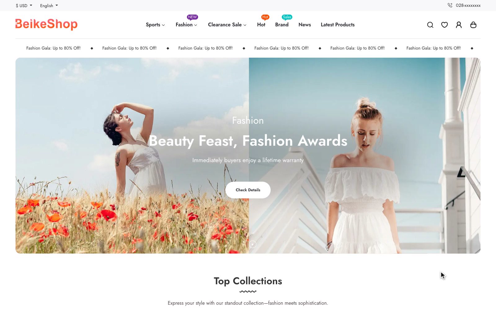 BeikeShop: Free and Open-Source, Easy-to-Use Laravel eCommerce Platform,It supports multiple languages and currencies, Integrates AI agents and MCP.The platform features customizable visual design and a rich plugins on marketplace.