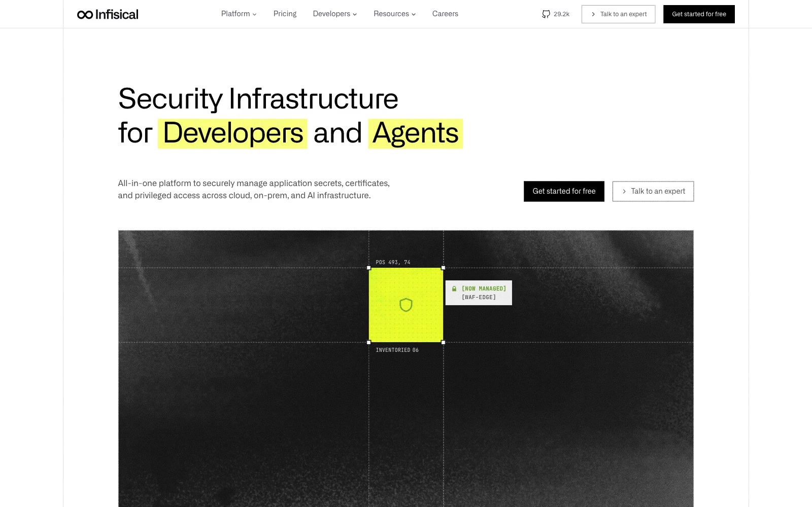 Infisical: Infisical is the open-source platform for secrets, certificates, and privileged access management.