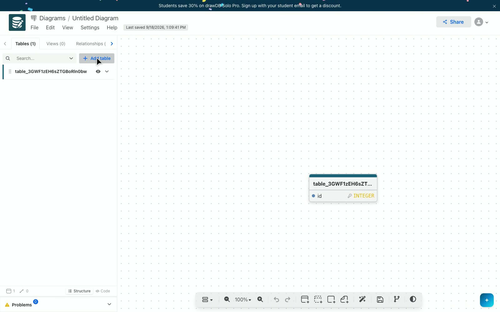drawDB: Browser ER diagram editor for designing database schemas.
