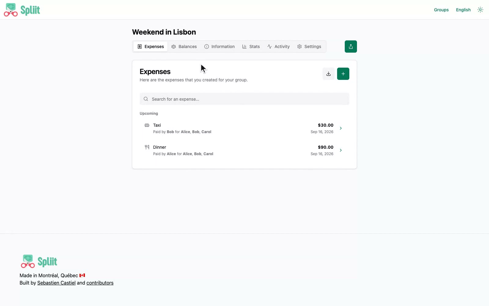 Spliit: Free and Open Source Alternative to Splitwise. Share expenses with your friends and family.