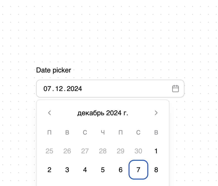 Date picker