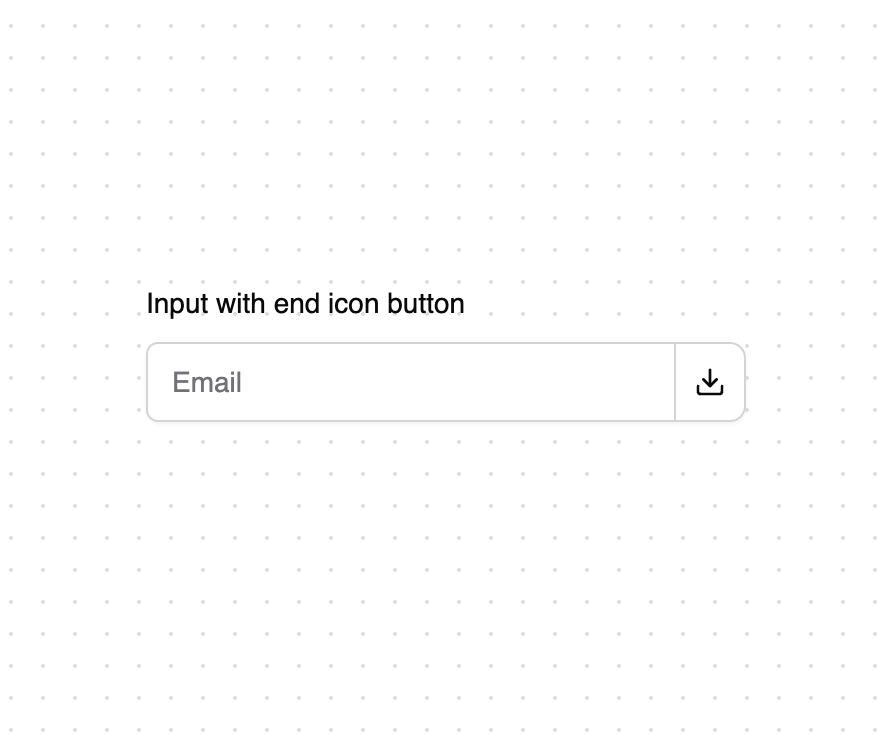 Input with end icon button