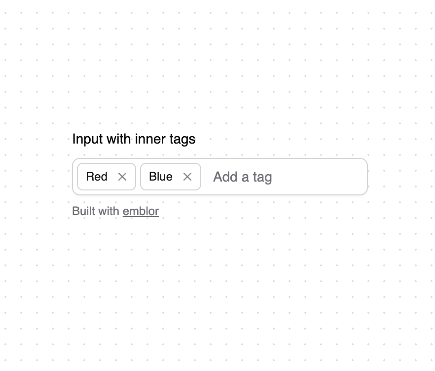 Input with inner tags