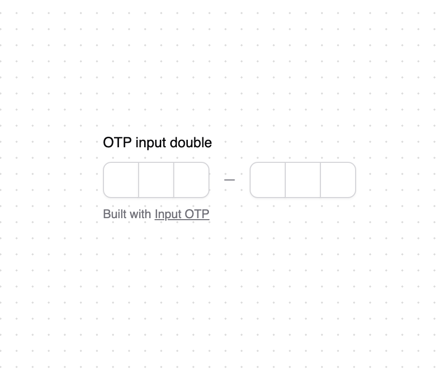 OTP input double