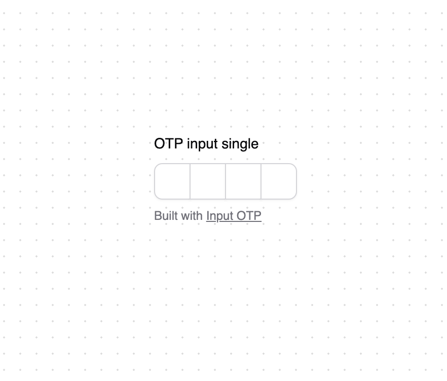 OTP input single