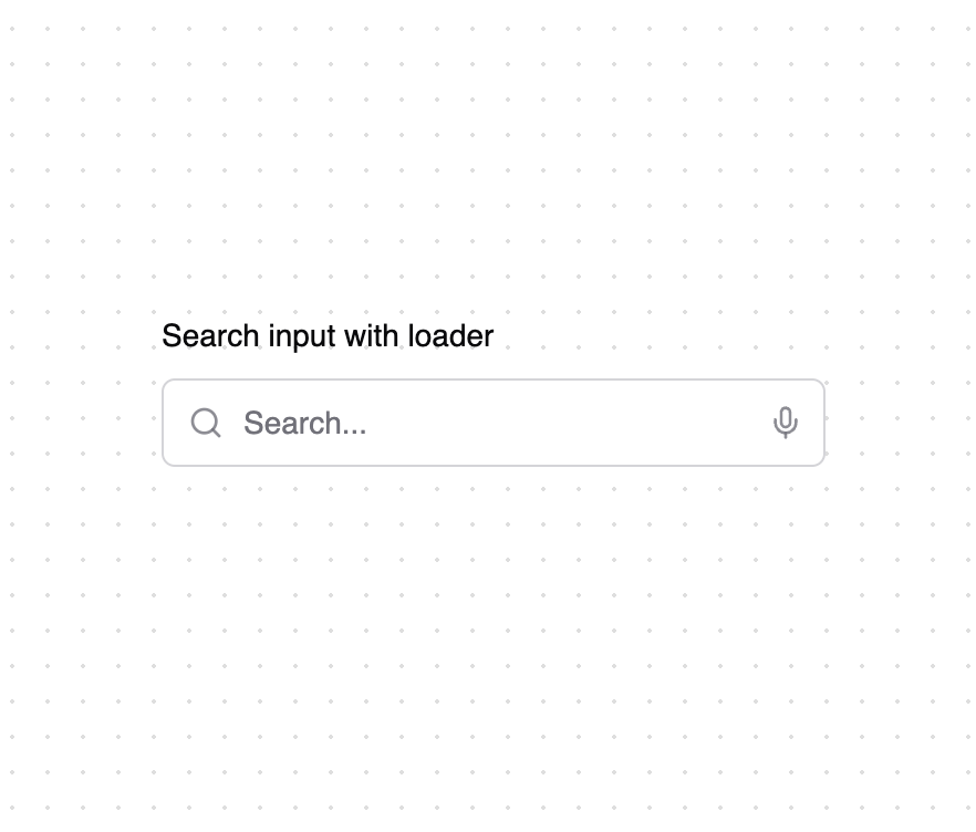 Search input with loader